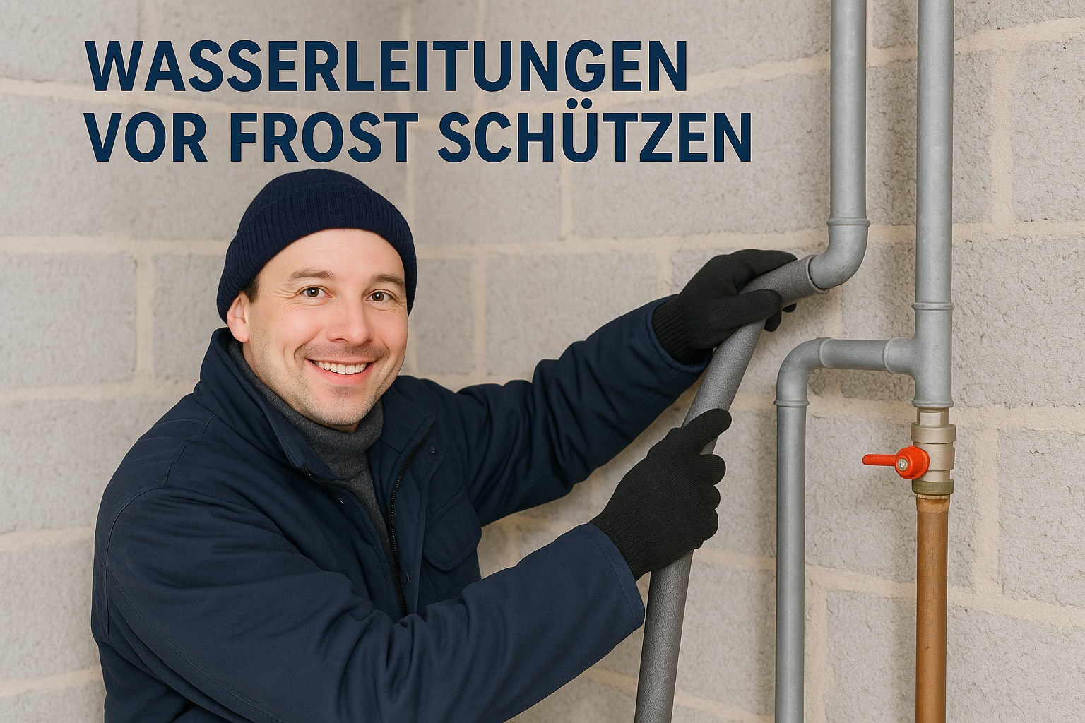 Wasserleitungen vor Frost schützen