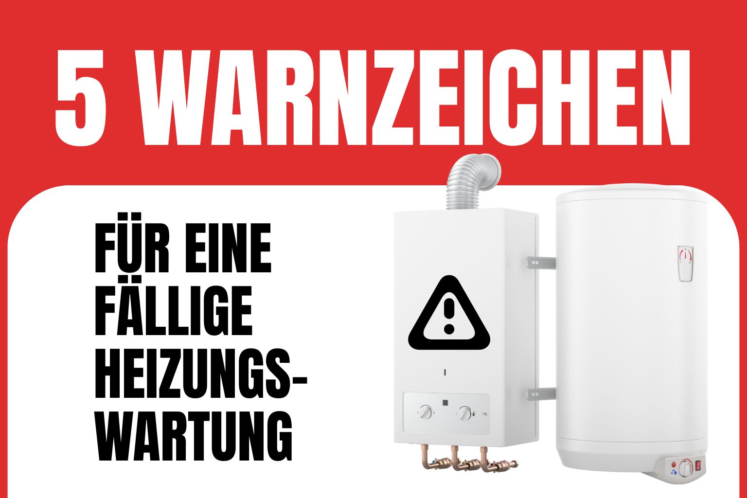 5 Warnzeichen Heizungswartung
